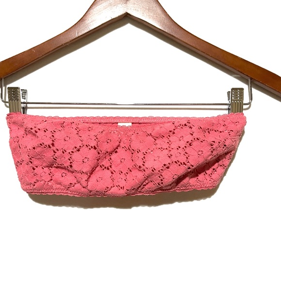 E by Eloise for anthropologie Sweetheart Bandeau Pink/Rose - Picture 3 of 9